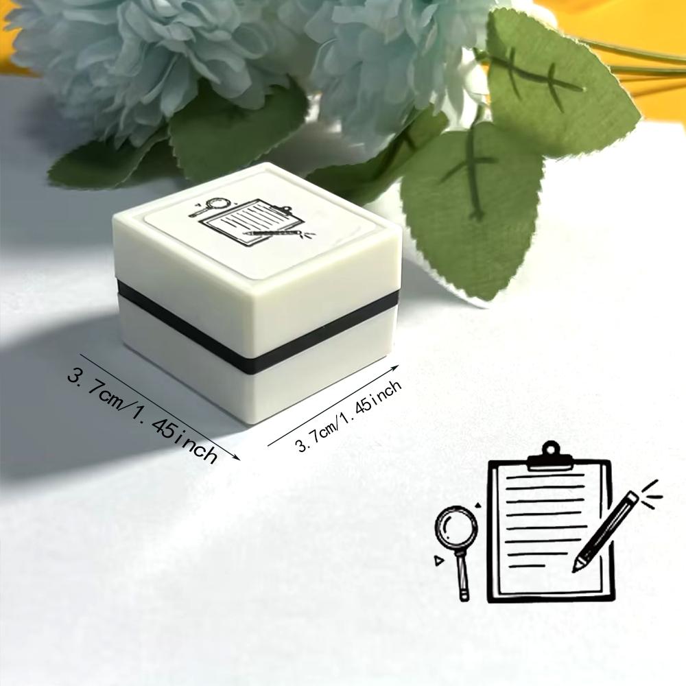 Creative Writing Record Pattern Stamps, Handmade Notebook Decor, Practical Gift Stamp, Office Stationery Supplies, DIY Material