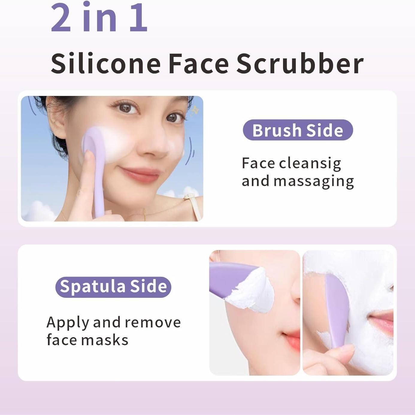 Ultrasonic Facial Skin Scrubber, Deep Cleansing Blackhead Remover, Gentle Exfoliating Spatula, At-Home Pore Cleanser for Women & Men, Facial Cleansing Tool, Facial Cleansing Equipment