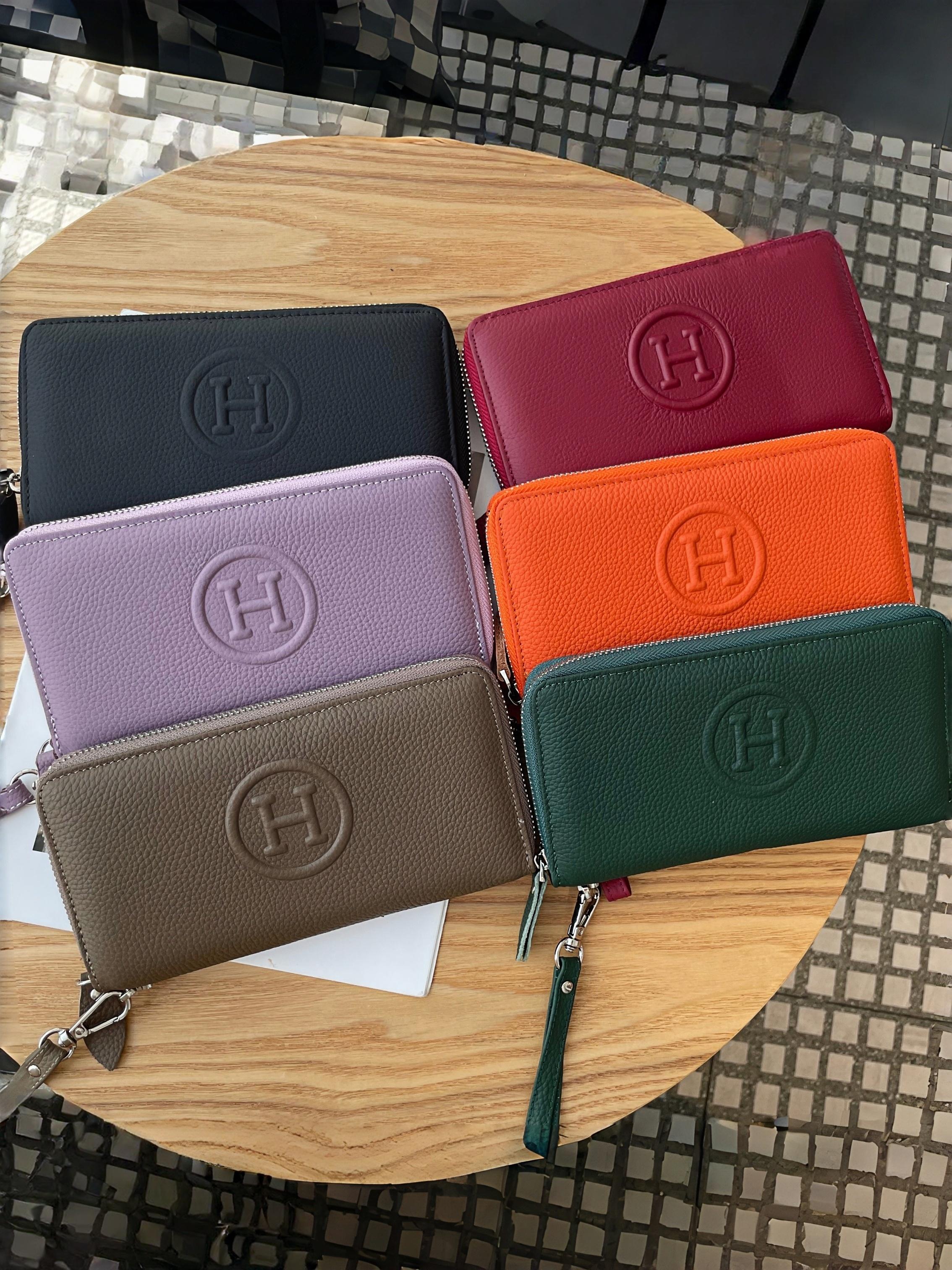 Women's Genuine Leather Wallet New Simple Versatile Fashion Long Purse Ladies Top Layer Cowhide Handbag High-End Durable Fashion Wallet