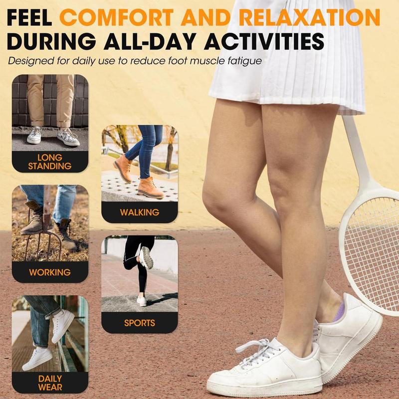 High Arch Support Orthotic Insoles For Men Women,Plantar Fasciitis Insoles,Work Boot Insoles For Standing All Day,Shock Absorbing Heavy Duty Support Relief Foot Pain,Orthotic Flat Feet,Heightening Insole,Chef,Food Service,Shoe Inserts,Sweat Footwear