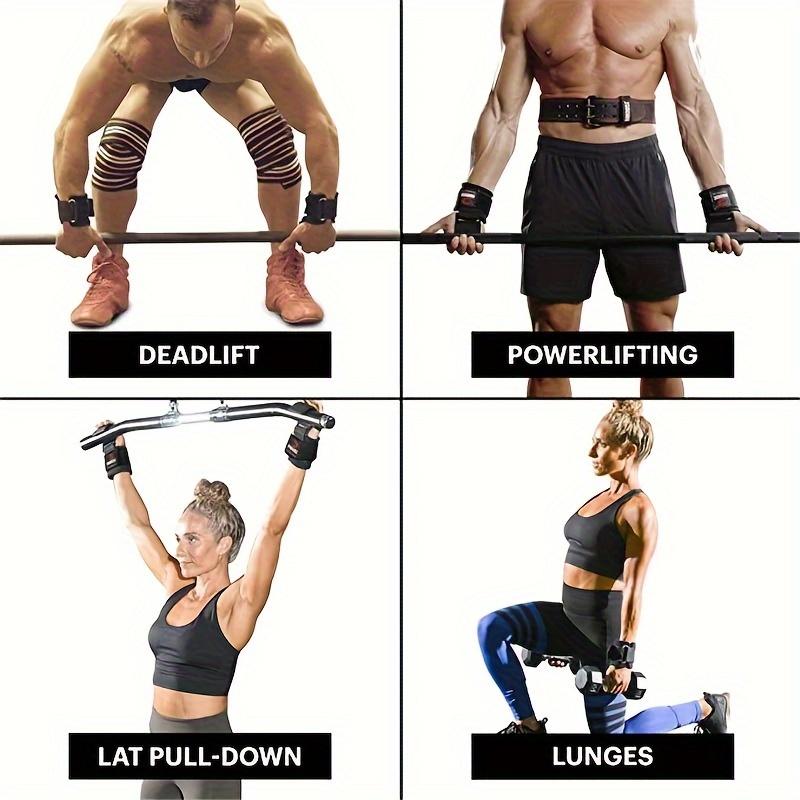 1pair Weight Lifting Hooks, Hand Grip Support Wrist Straps For Men And Women, 8mm Thick Padded Neoprene Wrist Band For Powerlifting & Pull Up Bar