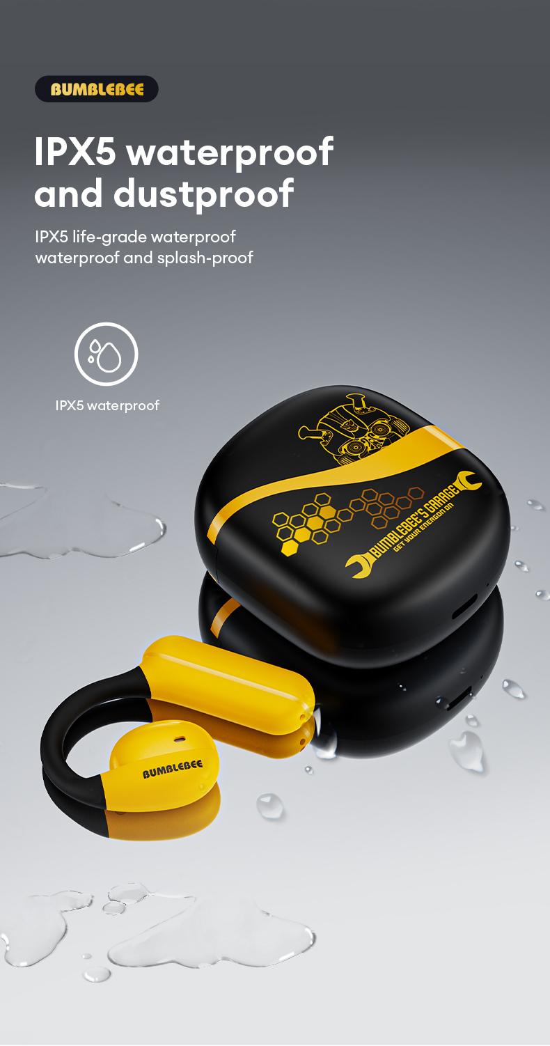 Transformers T21 Ear-Mounted Bluetooth Headset Bluetooth 5.4 360°Stereo Sounds Effects Large Capacity Battery