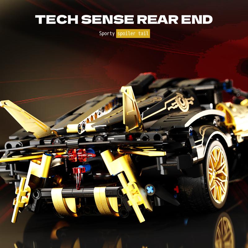 Sports Car Building Blocks Toys, 1:14 Scale Adult Challenge Racing Car Model Building Set, Birthday Gifts for Adult, 1224 Pieces