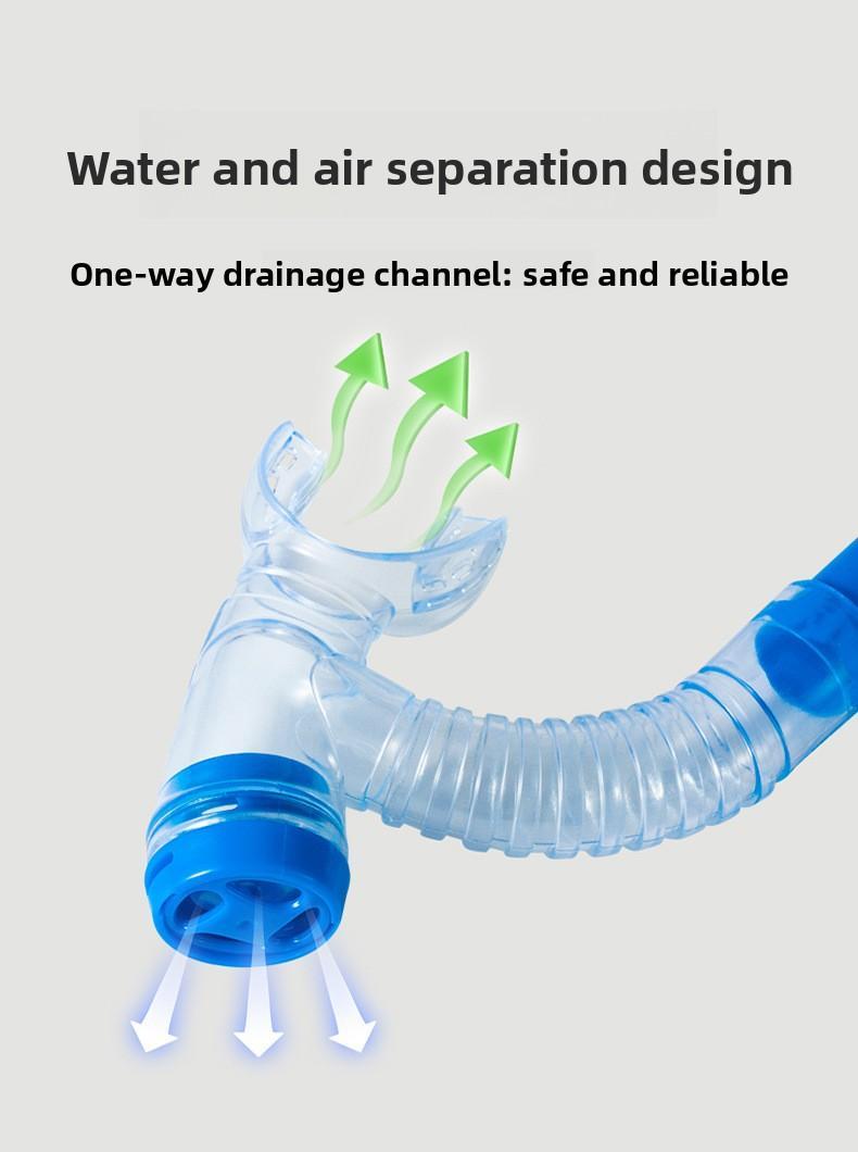 Kids’ Snorkel Set with Anti-Fog Goggles & Semi-Dry Tube | Big View, No Choking | 4–12 Years swim glass Swimming Accessories