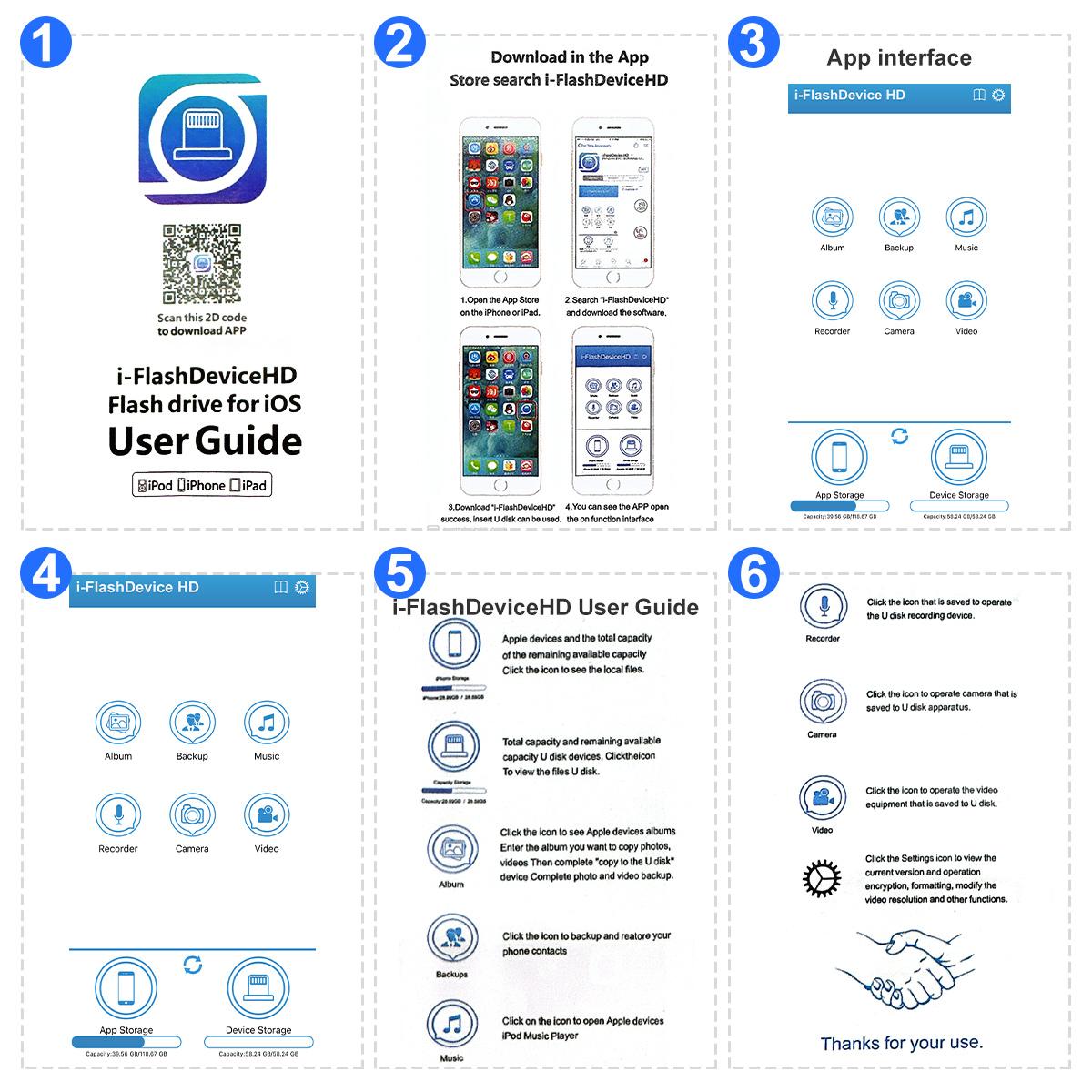 3 in 1 Portable Flash Drive External Storage USB Flash Drives Easily Back Up and Save Photos Videos for iPhone/iPad/Android/PC Gold