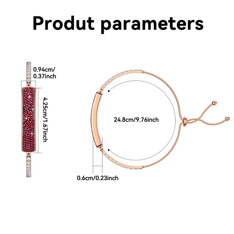 Lifebee Smart Fashion Bracelet, Women's Sport Diamond Ring, Accurate Heart Rate Pressure Sleep Monitoring, Syncs Data Via APP, Fitness Tracker