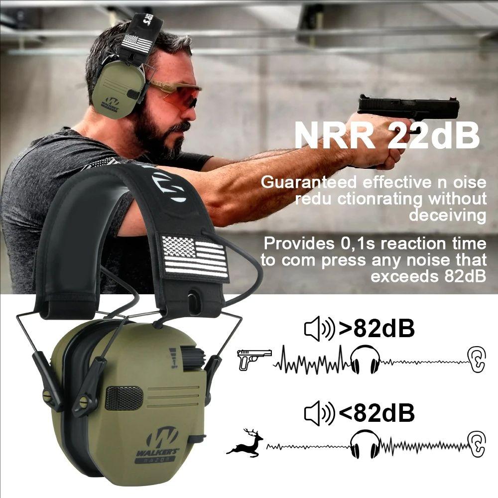 Outdoor Hunting/shooting Earmuffs, Noise Reduction Headphones, Protect Hearing, Tactical Training, Strengthen Human Voice