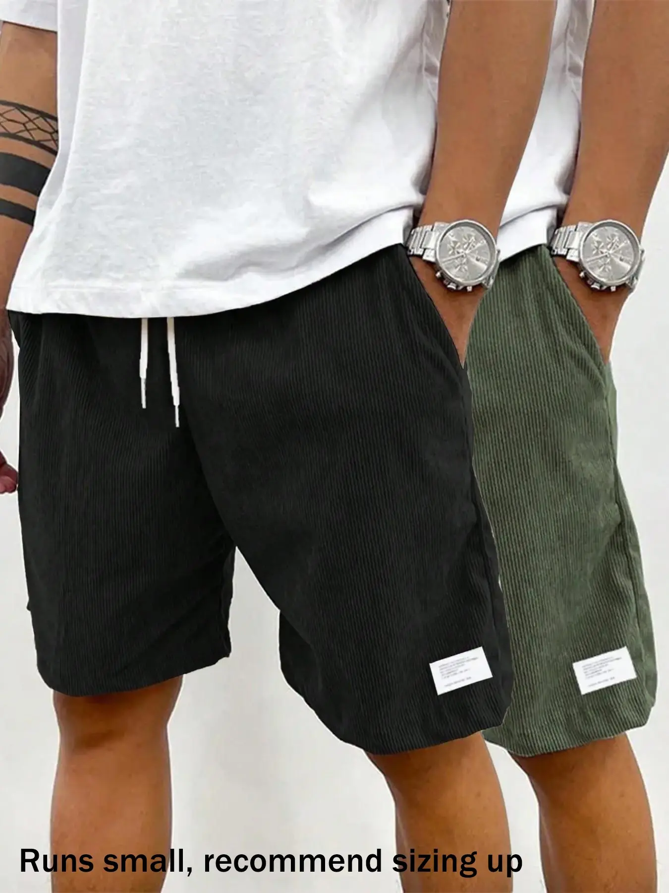 Black + army green