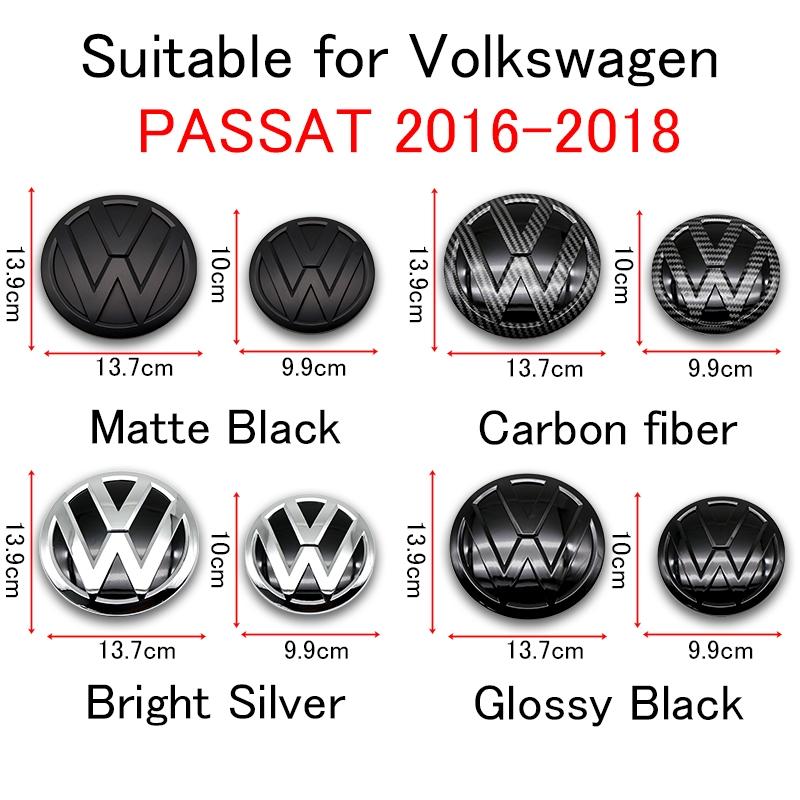 Volkswagen Front Grille Emblem Rear Car Logo, Fits 2016-2018 Passat Models, Vehicle Exterior Decoration, Car Modification Replacement Parts