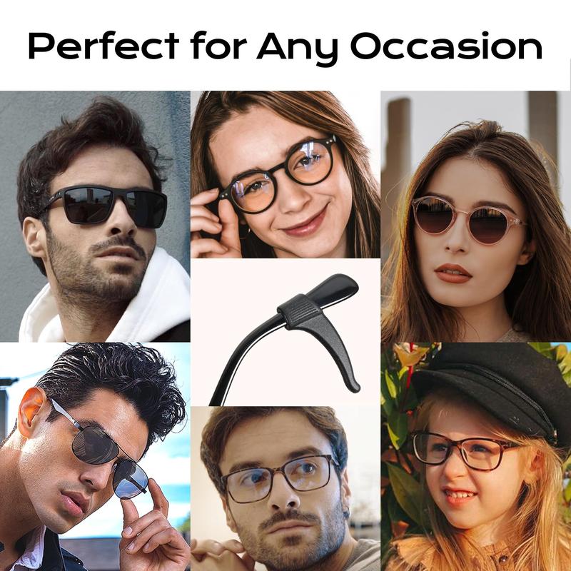 ZENOTTIC 3 Pairs Ear Grips Eyeglass Holders.Comfortable Soft Silicone Glasses Grips for Gaming Glasses,Reading Glasses,Optical Frames school gift