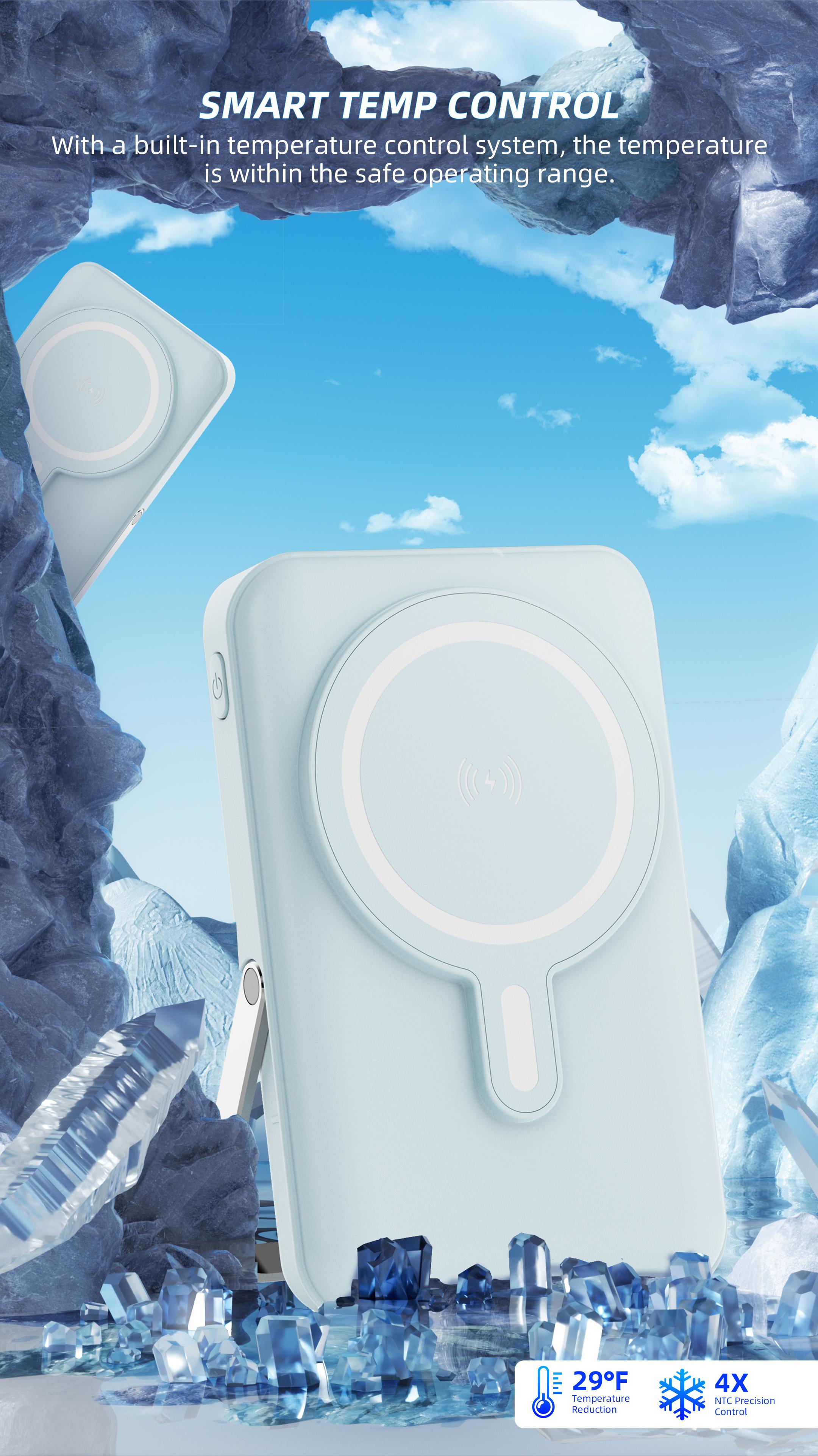 10000mAh Mobile Power Bank, Super Fast Charge, Magnetic Wireless Charging Bank, Portable Mobile Phone Charger For IPhone15pro/ 14max/ 13/ 12/ (USB, Type-c), Outdoor Emergency Power Backup Battery Pack for Heated Jacket Vest Pant 10000mAh Mobile Power Bank, Super Fast Charge, Magnetic Wireless Charging Bank, Portable Mobile Phone Charger For IPhone15pro/ 14max/ 13/ 12/ (USB, Type-c), Outdoor Emergency Power Backup Battery Pack for Heated Jacket Vest Pant