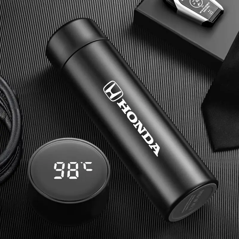 500ML Coffee thermos leak proof car vacuum bottle travel portable thermos cup For Honda Civic Fit Accord ZRV Odyssey Pilot Prelude Super-ONE NSX Passport Prologue Freed CRV HRV Ny1 WRV Elevate Ridgeline Vezel S660 N-ONE BRV Insight CITY Legend Clarity
