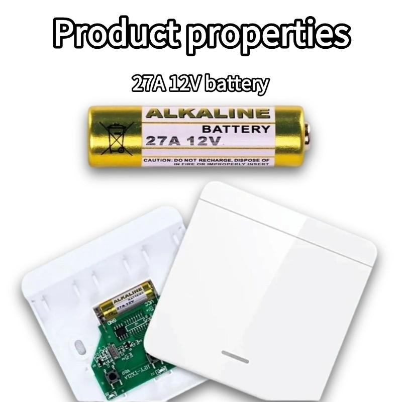 Ac220v 433mhz RF Wireless Remote Relay Switch, Single Channel Receiver Module + Wall Remote Transmitter, Ideal for Home Appliances, Remote Control Light Switch