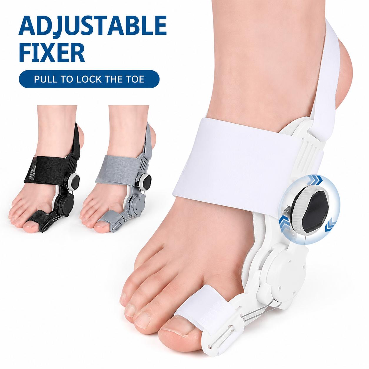 Rotary Knob Bunion Corrector - Adjustable Hallux Valgus Fixer for Pain Relief & Foot Alignment