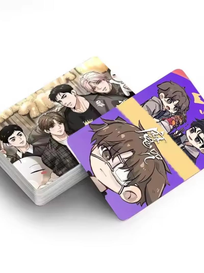 Korean Manga Curse Dual-Sided 30 Cards Set, High-Quality Photo Card Boxed Collection, Perfect Gift Greeting Cards