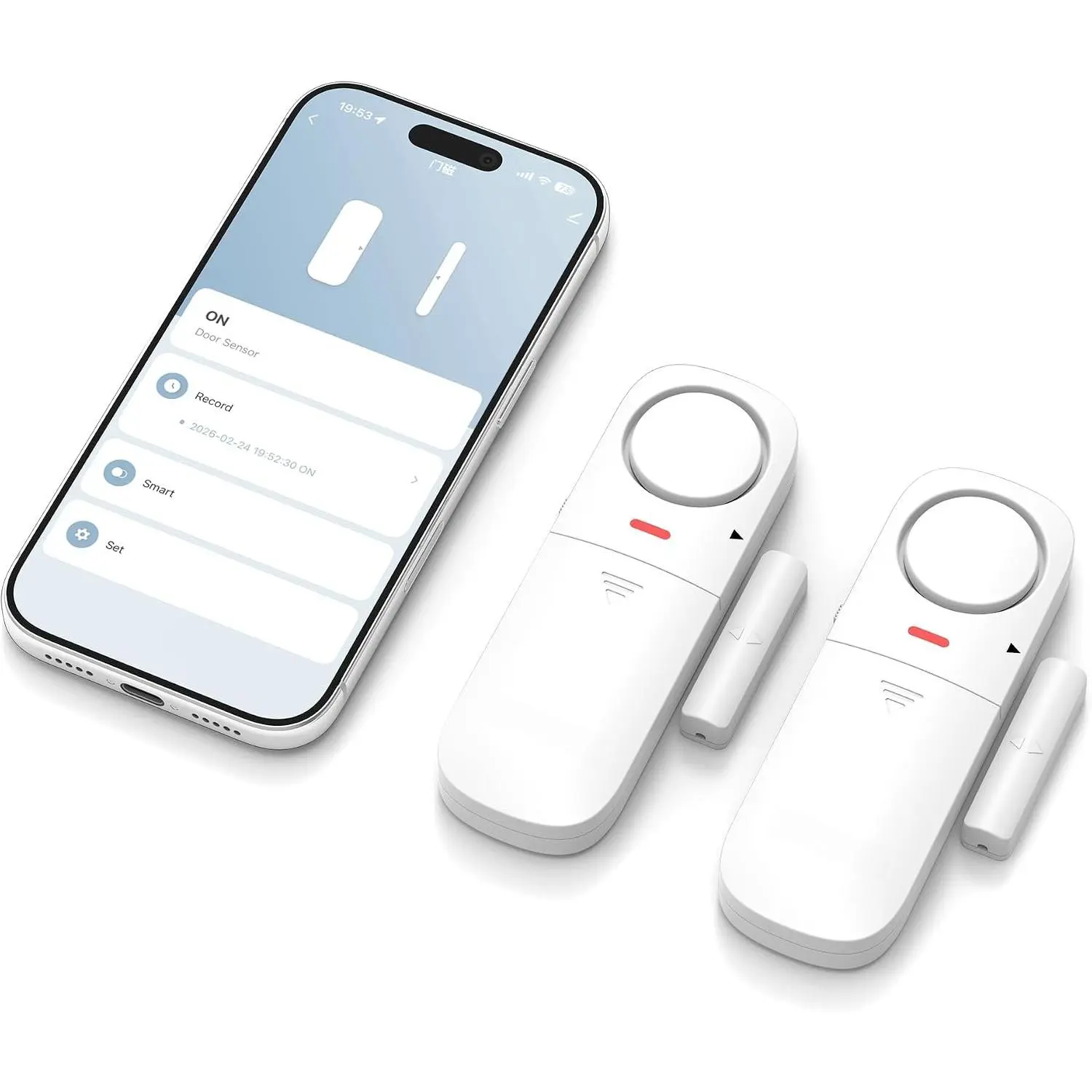 2.4G WiFi  Window Door  Sensor & Chime with App
