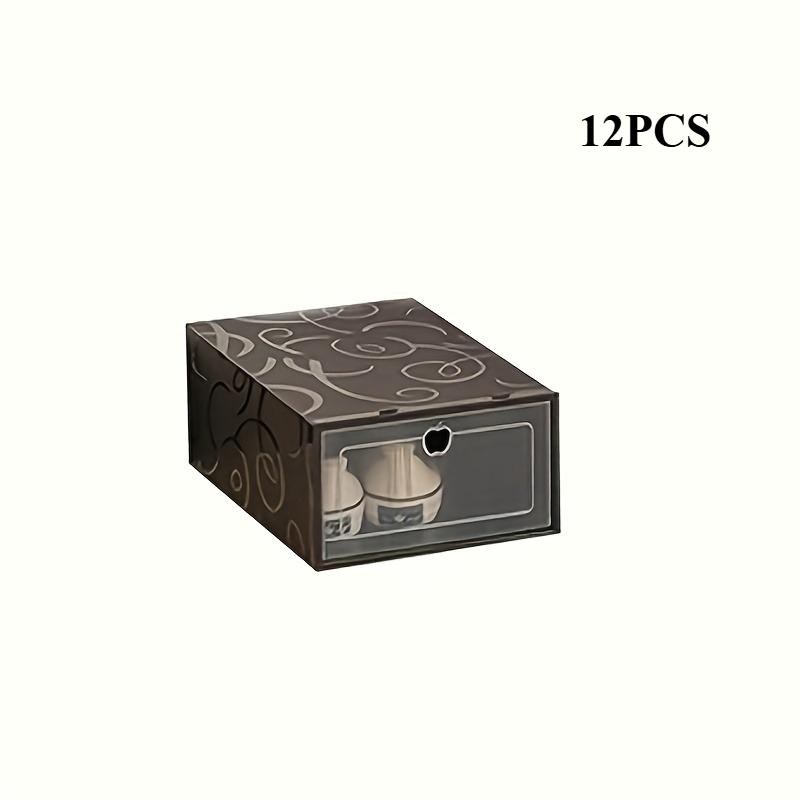 12piece high-value transparent shoe box | Stacking does not occupy an area, Drawer Storage Organizer
