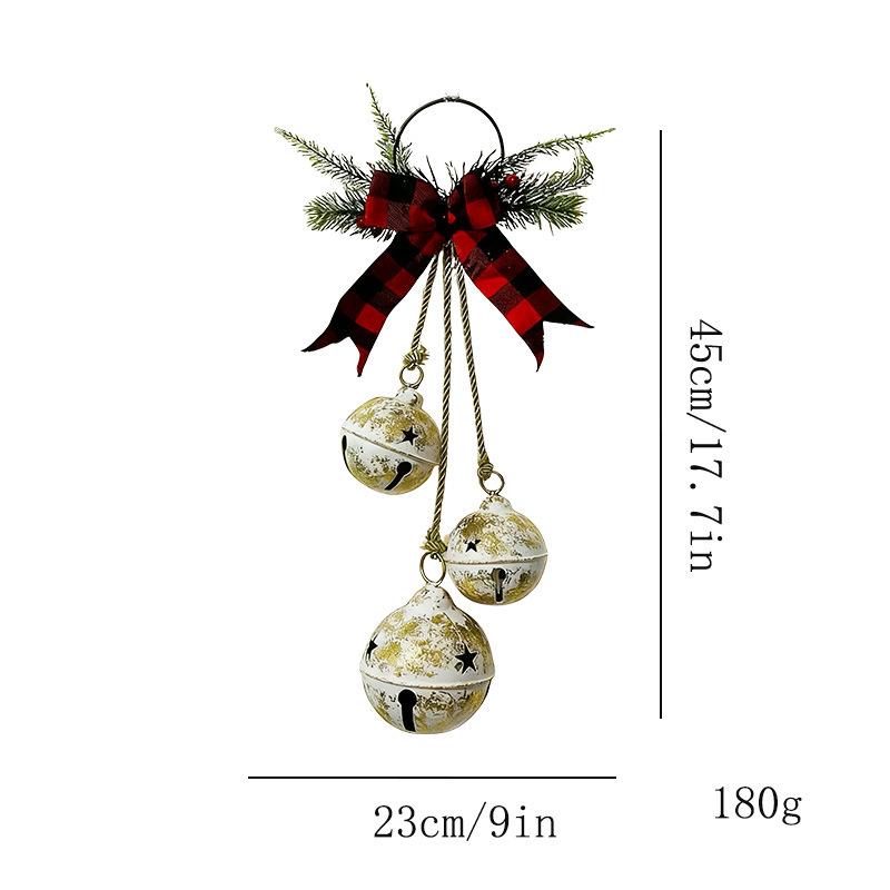 Christmas Decoration Set, Three-Bell Hanging Ornament, Festive Tree Door Decor, Holiday Home Gift, Perfect Seasonal Addition