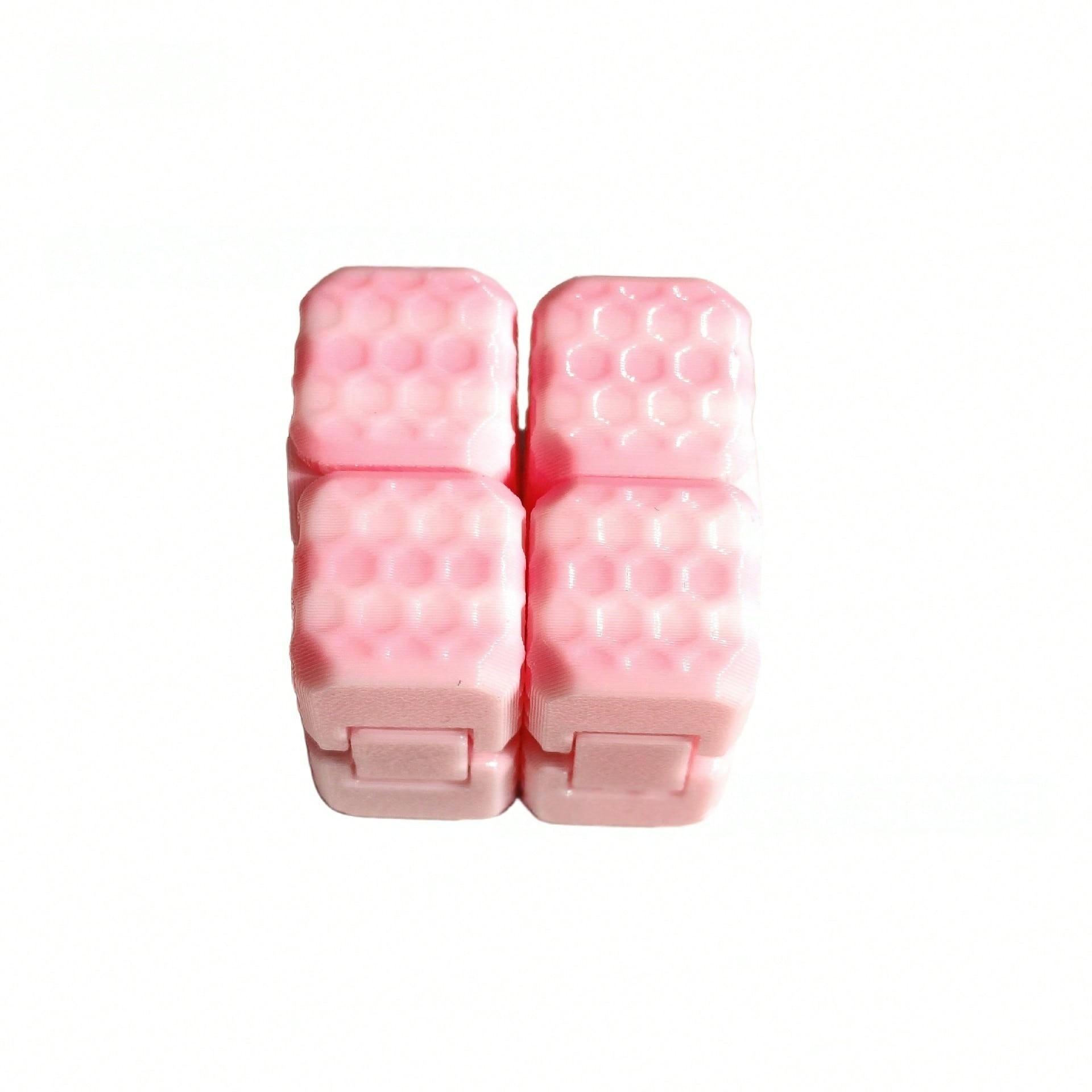 Gradual Color 3D Printed Square Infinite Magic Cube Stress Relief Toy, Creative Educational Gift for Students Adults, Random Color