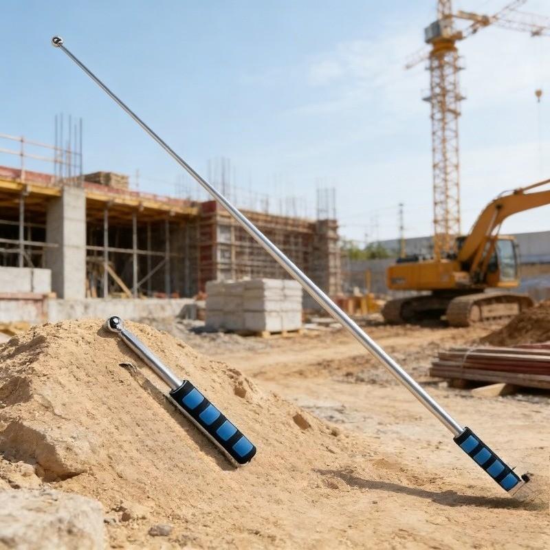 Two-Piece Durable Extendable Hammer Set, Adjustable Length, Retractable Handle, Non-Slip Grip, Ideal for Bathroom, Tile Installation, Home Renovation