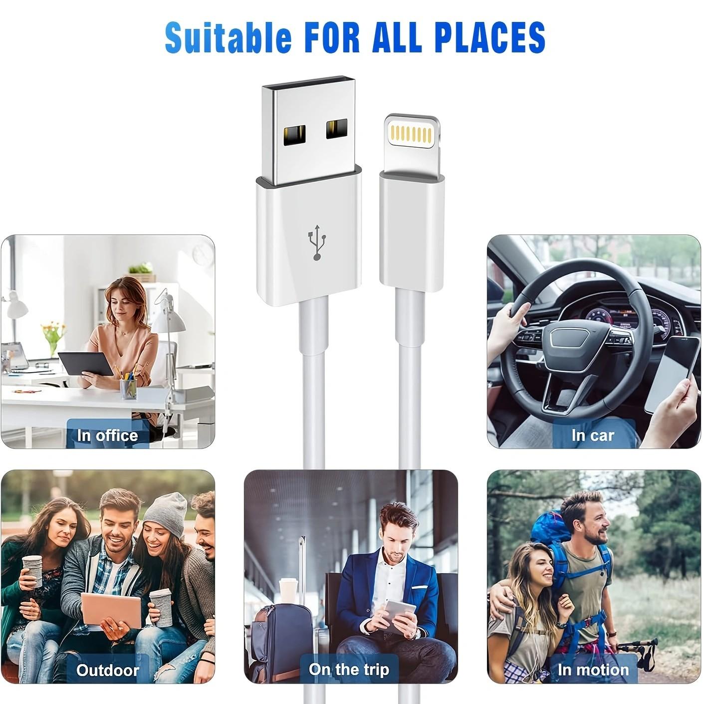 iPhone Charging Cable, Long Lightning to USB Cable, Compatible with iPhone 14 Pro Max/14/13 Pro/12 Mini/11/XS/XR/8/7/6s/5/se