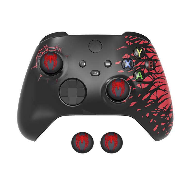 Xbox Series X Spider Silicone Case, Includes Two Joystick Caps and One Sticker, Protective Accessory Set for Xbox Controller