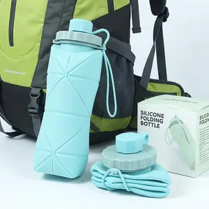 Collapsible Water Bottle, Foldable Reduce Water Bottle, Portable Collapsible Water Bottles for Traveling Outdoor Sports Hiking