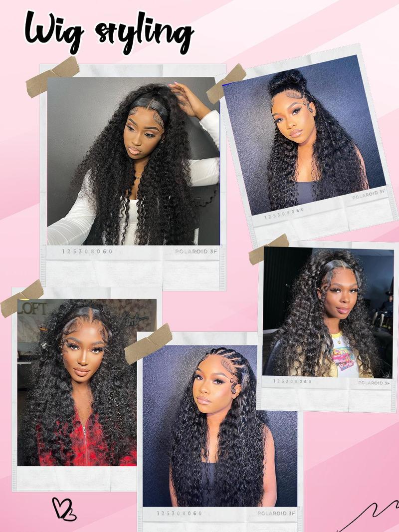 [26 Inch Only $135] STERLY 200% Density Glueless Wigs 13x6 Full Lace Frontal Water Wave Wig Human Hair Wig Pre Plucked Pre Cut Deep Wave Wig Ready to Wear Glueless Curly Wig Human Hair for Women Beginner Friendly Wig Full Lace Frontal Wig