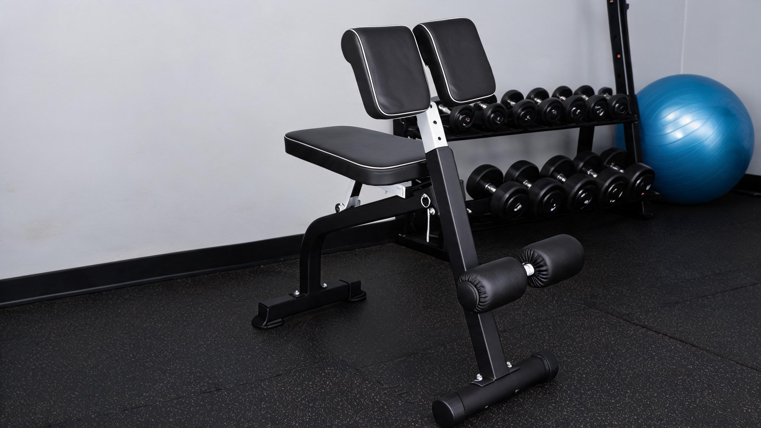 Adjustable Multi-Function Roman Chair Roman Chair – Hyperextension Bench for Strength Training – Adjustable Back Extension Machine, Ab Bench & Foldable Sit-Up Bench for Athletes, Core Work & Home Gym Workouts