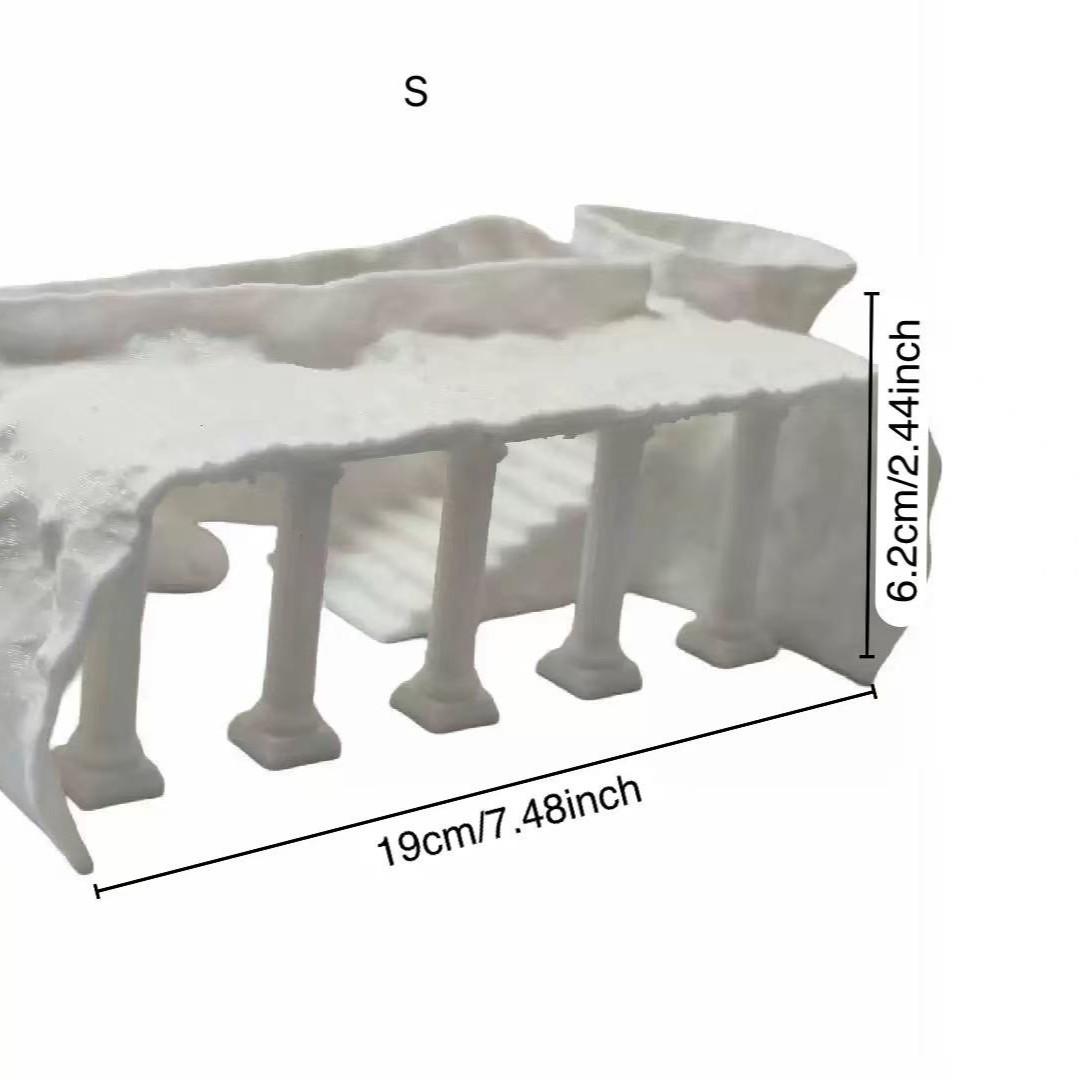Greek Column Hole Aquarium Decorative Item, 3D Printed Roman Pillar Fish Tank Landscape Decoration, Ideal for Aquascaping