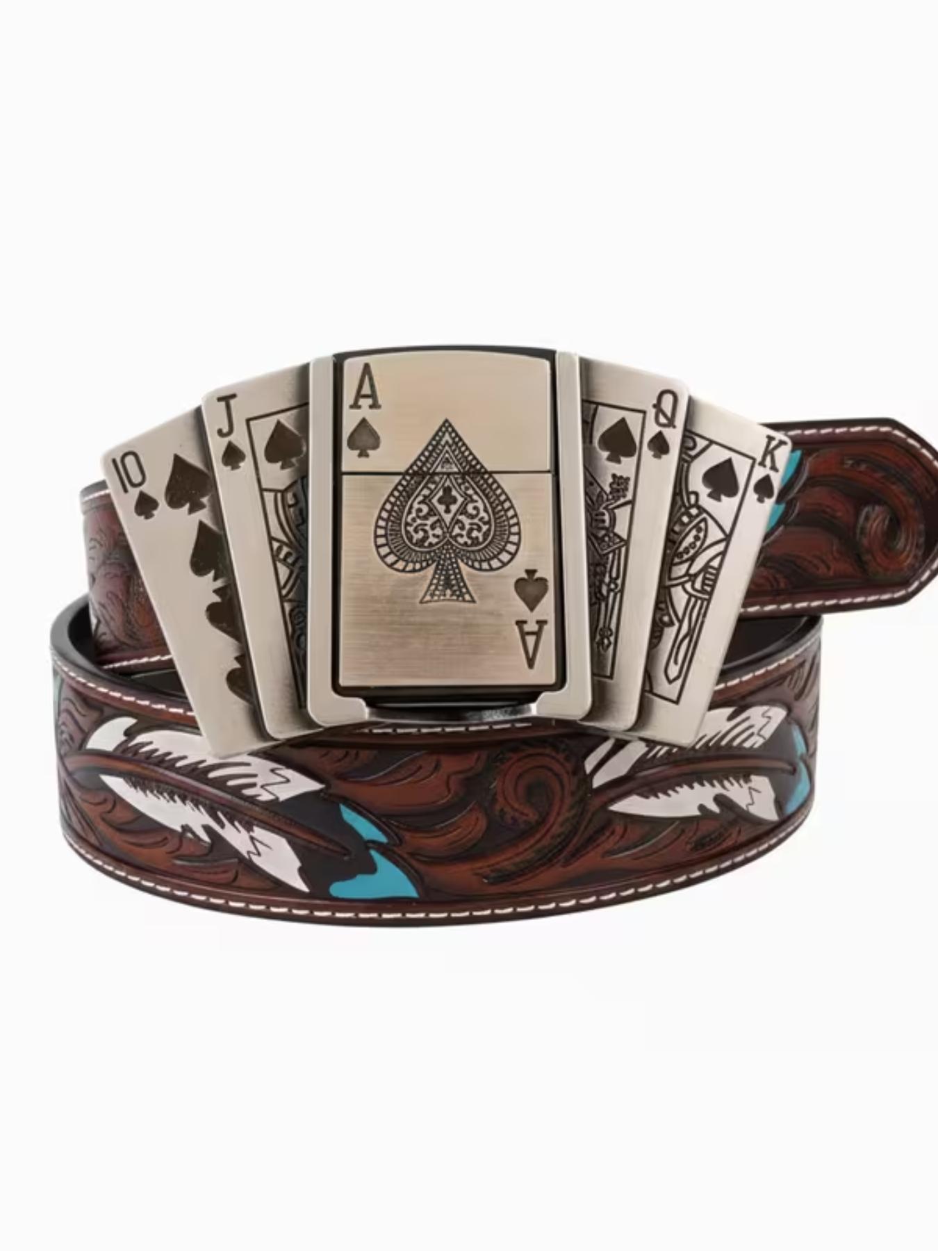 New Western Style Vintage Belt Unisex, Irregular Pattern  display picture 1