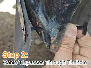 Nylon Universal Cable Tie Buckle, Zip Ties Heavy Duty with Pin & Button Design, Car Daily Repair, Applicable Toengine Lower Guard Plates, Fender Linings, Fenders, Trunkclips