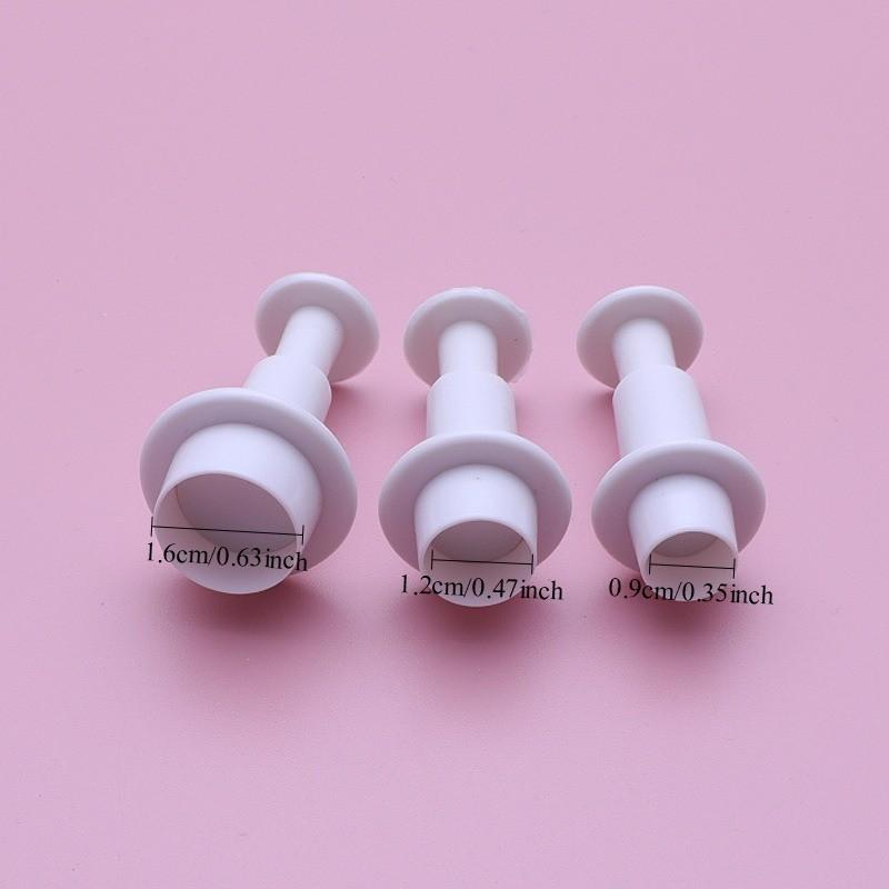 3Pcs Geometry Cookie Cutter Plastic Square Sugarcraft Decor Fondant Cutter Circle Star Cookie Mold Icing Sugar Baking Tools