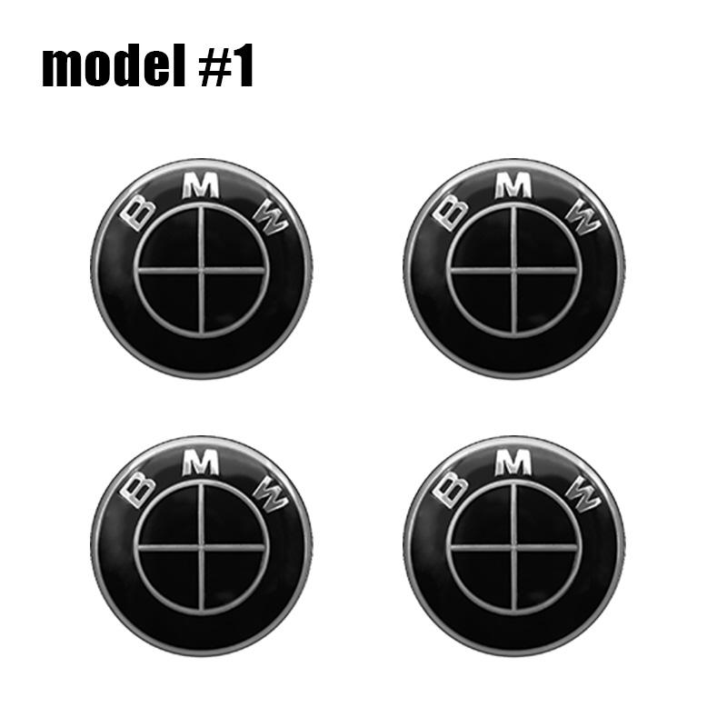 4Pcs 56mm 60mm 65mm Car Styling Wheel Center Hub Caps Stickers Car Decorative Sticker Emblem Badge For BMW M E36 E39 E46 E30 E34 E53 E90 E60 E70 E87 E92 F10 F20 F30 X1 X3 X5 X6 Accessories Car Decals