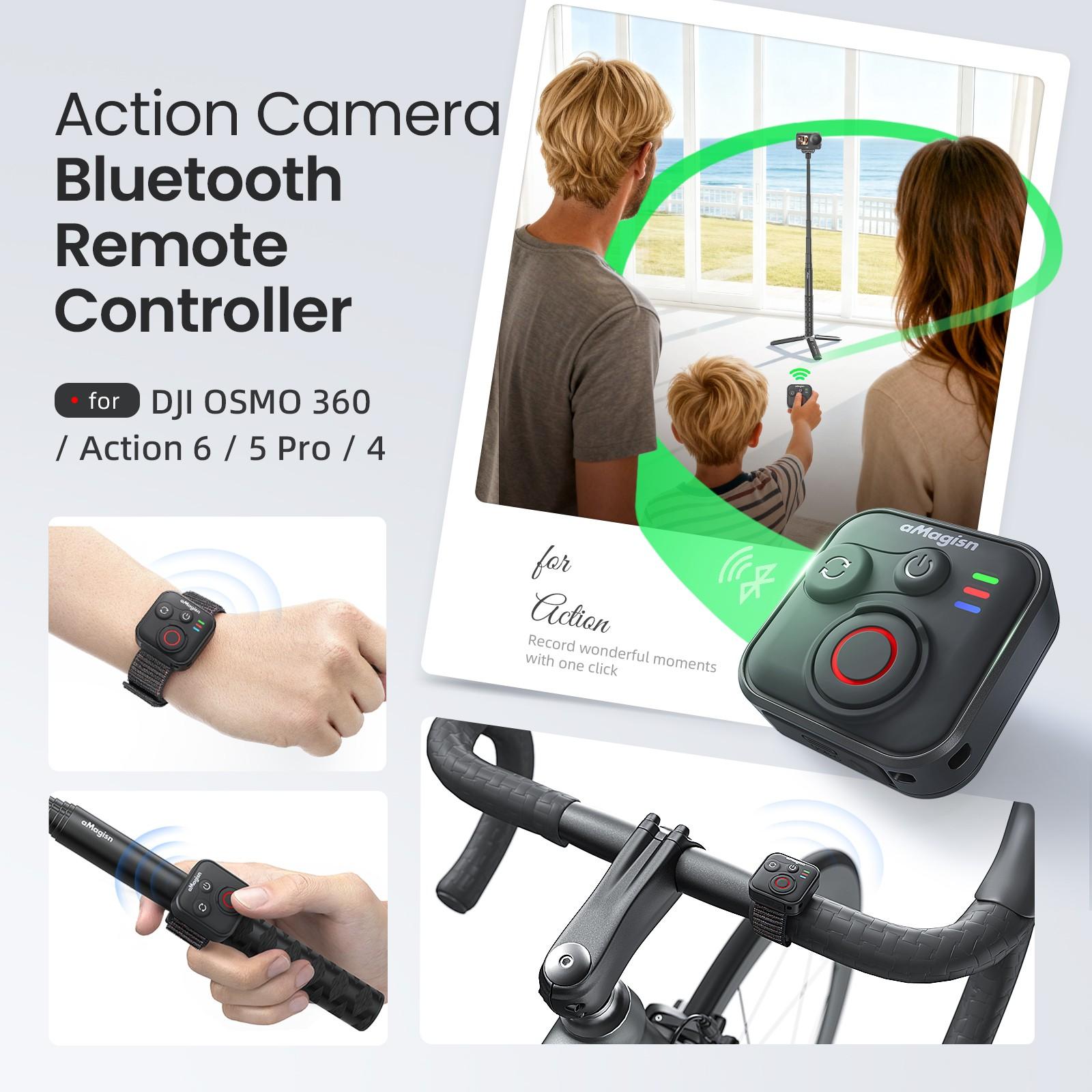 Bluetooth-compatible Remote Controller Dji Osmo 360 Action Camera, Compatible with Dji Osmo 360 Action 6 5 Pro/4, Sports Cam Accessories