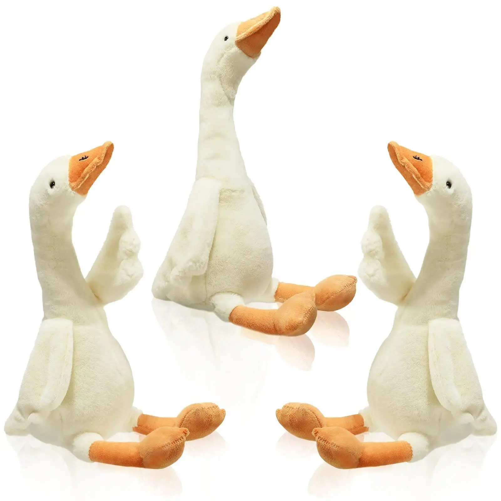 One Silly Goose Plush Stuffed Animal Toy,Swan Stuffed Animal,Funny Duck Plush Swan Toys Gifts for Birthday Favor Baby Shower