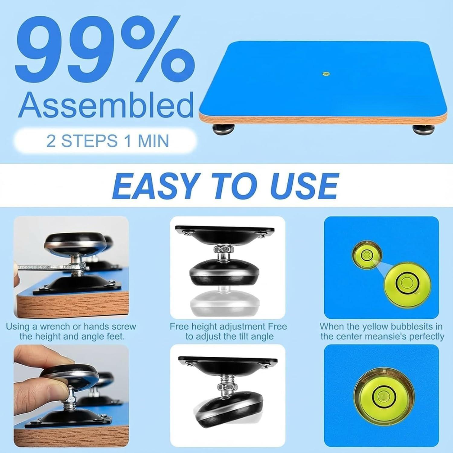 Leveling Table for Epoxy , 22.8''x 15'' Adjustable Epoxy  Leveling Board, Multipurpose Self Leveling  Crafts Table  Accessories Supplies and  Pouring Tools