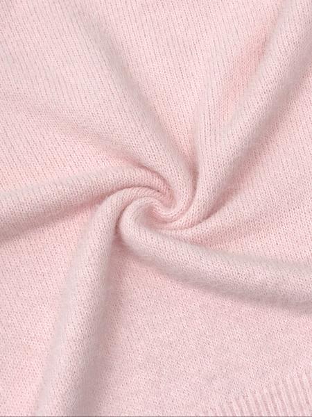 Women Off Shoulder Sweater Pink Knit Pullover Soft Fuzzy Jumper Long Sleeve Loose Fit Solid Color Casual Knitwear Elegant Fall Winter Tops Cozy Warm Chic Streetwear