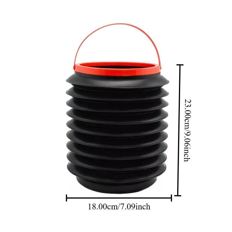 2-Pack 4L Collapsible Car Bucket with Lid, Multifunctional Foldable Trash Can & Storage Bin for Car, SUV, Truck, Camping, Travel, Portable Leakproof Automotive Interior Organizer
