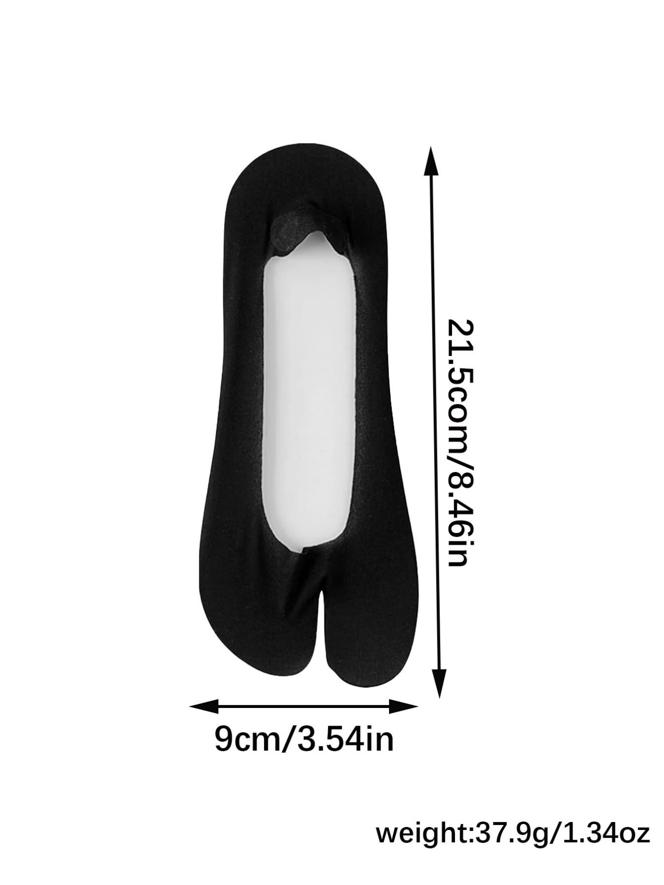 2 Pairs Tabi Socks, Thin No-Show Non-Slip Low-Cut Invisible Liner, Summer Footies for Flats, Flip Flops, Sneakers & Sandals