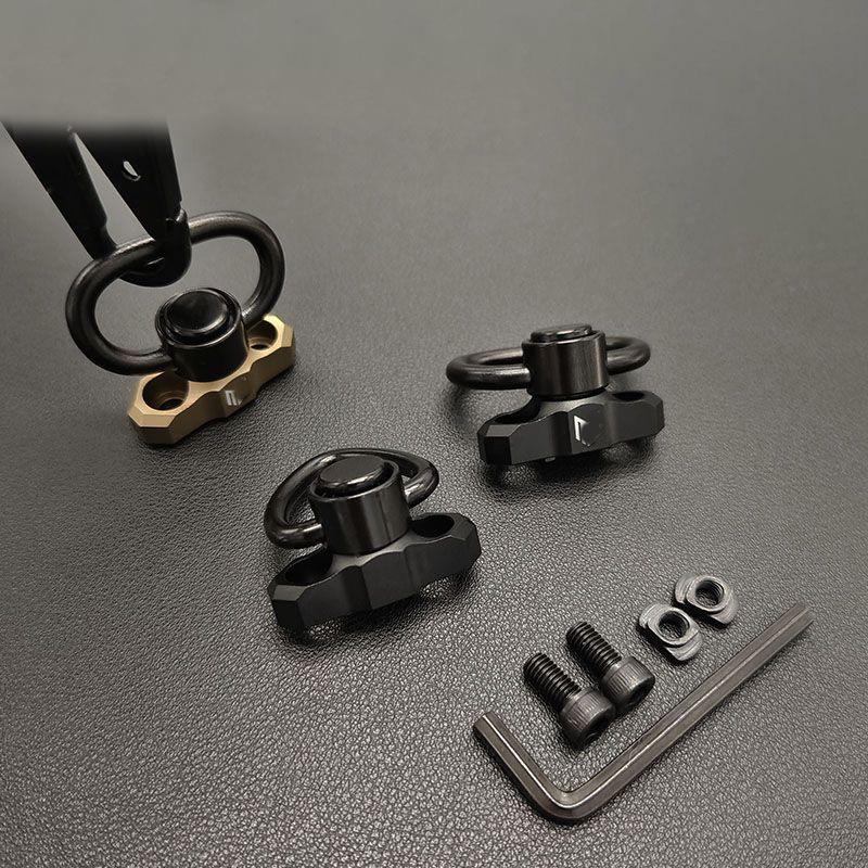 High-Quality Metal Quick Release Sling Buckle, Multi-Purpose Single-Hole 1&2 Point Sling Ring for Outdoor Sports, Cameras, Bags & MOLLE Bags