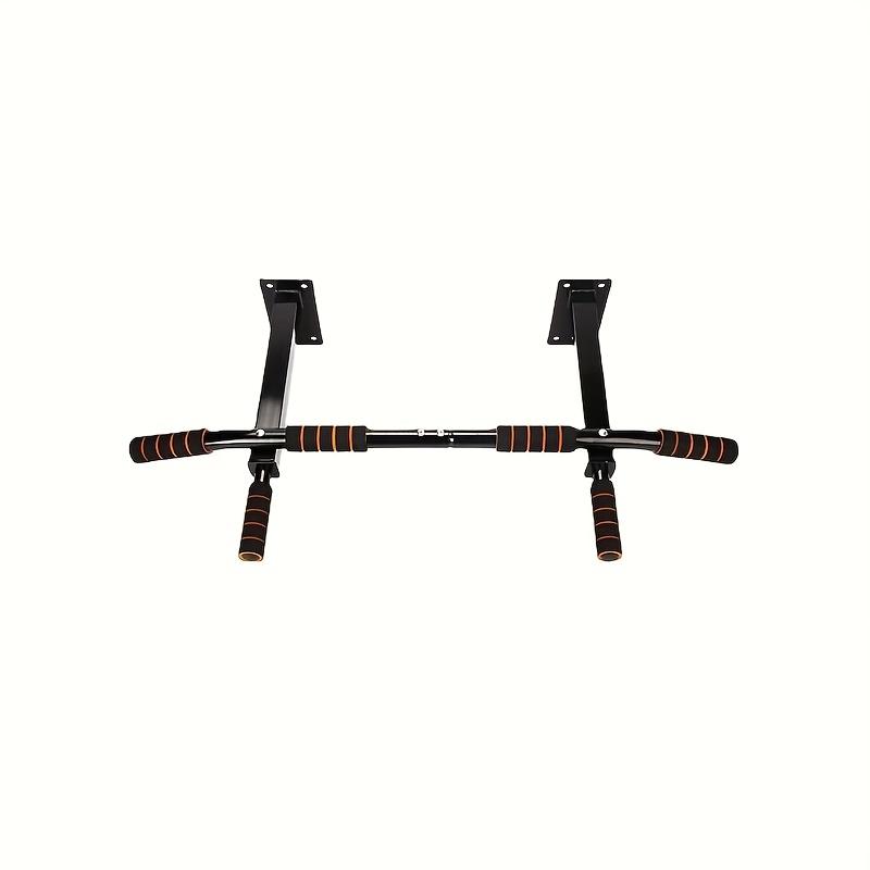 Industrial-Strength Wall Mounted Pull Up Bar | 1100LB Load Capacity, Multifunction Home Workout Station with Hanging Straps, Suitable for Weighted Pull-Ups, Dips & Body Stretching – Black, Commercial Grade Equipment