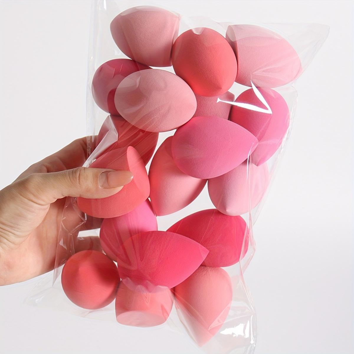 9 pieces of random color and shape beauty sponge, foundation mixed sponge set, suitable for liquids, creams and powders, free of latex dual-purpose wet and dry makeup puffs, suitable for all skin types