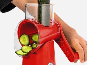 Susteas 5-in-1 Rotary Cheese & Veggie Grater – Suction Base, Retro Green Mandoline for Easy Shredding & Slicing (Dishwasher Safe) Kitchen Utensils Ergonomic with