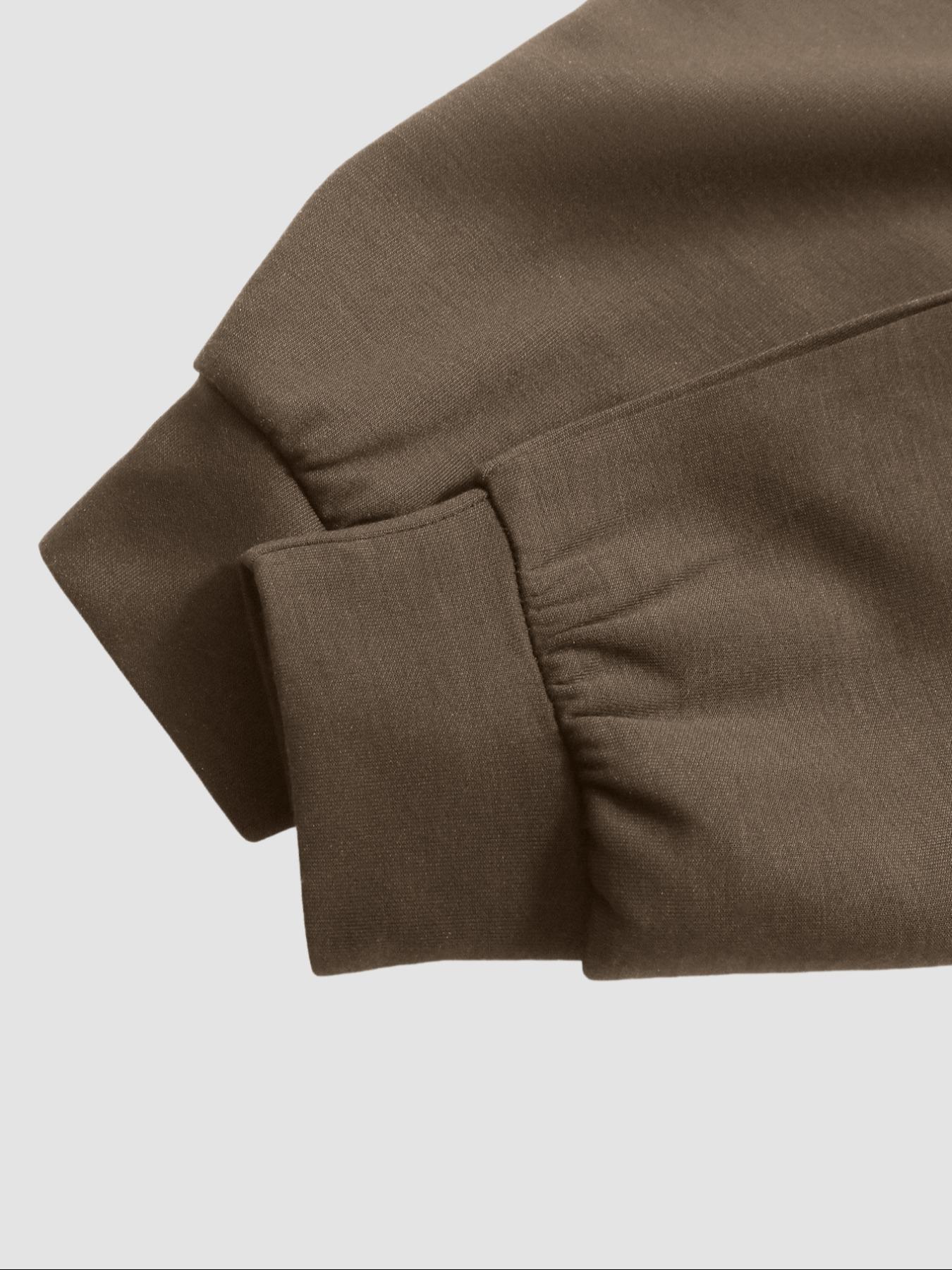 Women's Half-Zip Stand Collar Drawstring Short Sweatshirt, Comfortable and Stylish Pullover for Spring & Fall