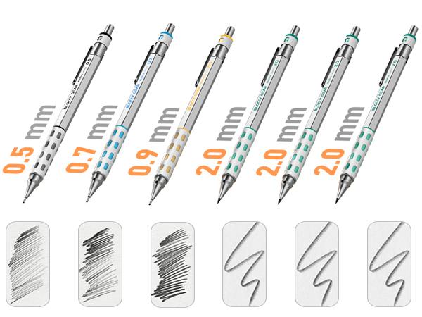 Nicpro Blocky Gear Art Mechanical Pencil Set with Case, 36PACK Metal Mechanical Pencils 0.5, 0.7, 0.9mm & 2mm Lead Holder for Drawing Sketching with 20 Tubes (6B 4B 2B HB 2H 4H Colors) Lead Refills Nicpro Blocky Gear Art Mechanical Pencil Set with Case, 36PACK Metal Mechanical Pencils 0.5, 0.7, 0.9mm & 2mm Lead Holder for Drawing Sketching with 20 Tubes (6B 4B 2B HB 2H 4H Colors) Lead Refills