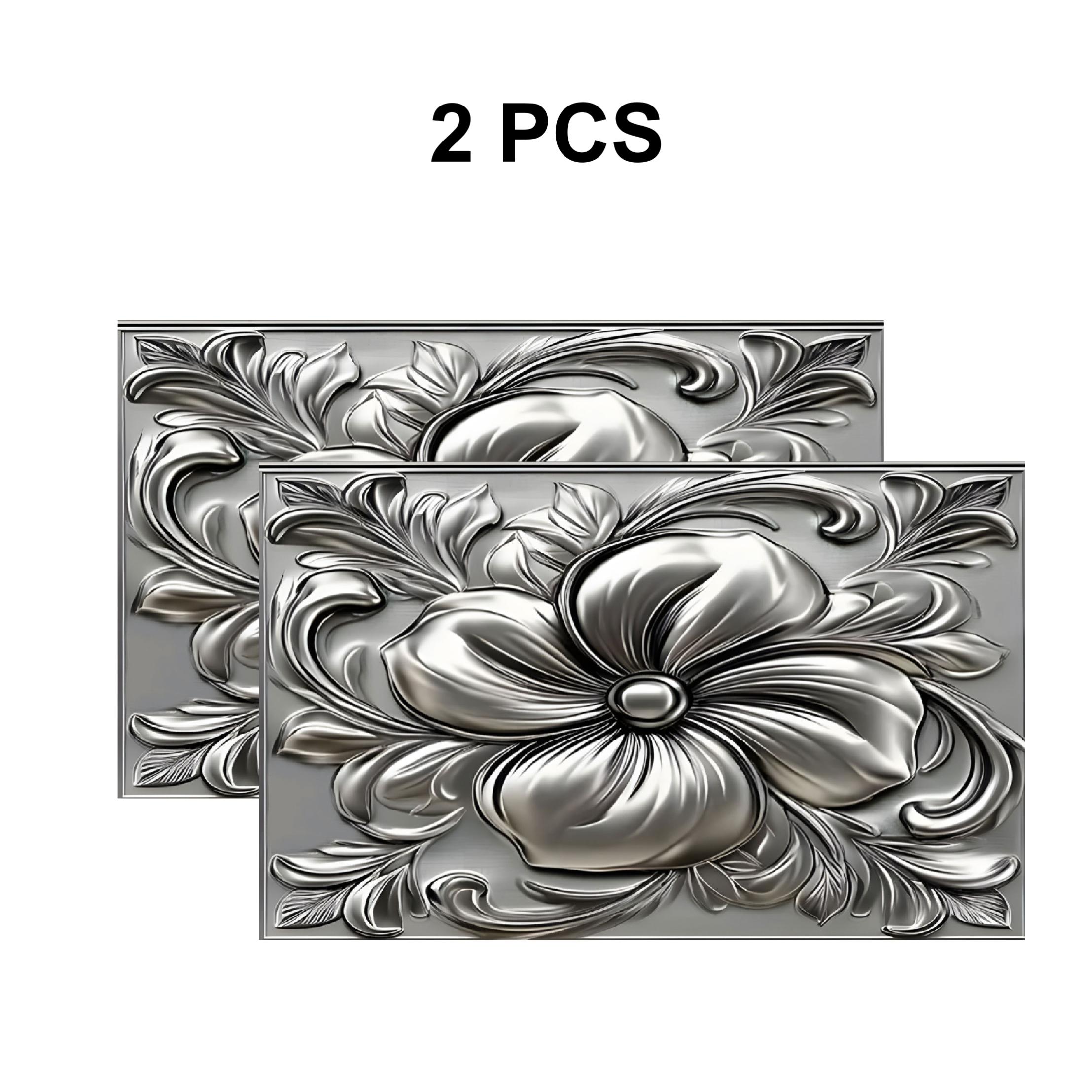2DFlatFlower   Design Gas Stove Cooktop Panel Protector Cover, 1 Count  Heat & Scratch Resistant Stove Top Protectors, Multipurpose Cooktop Cover for Flat Top Oven