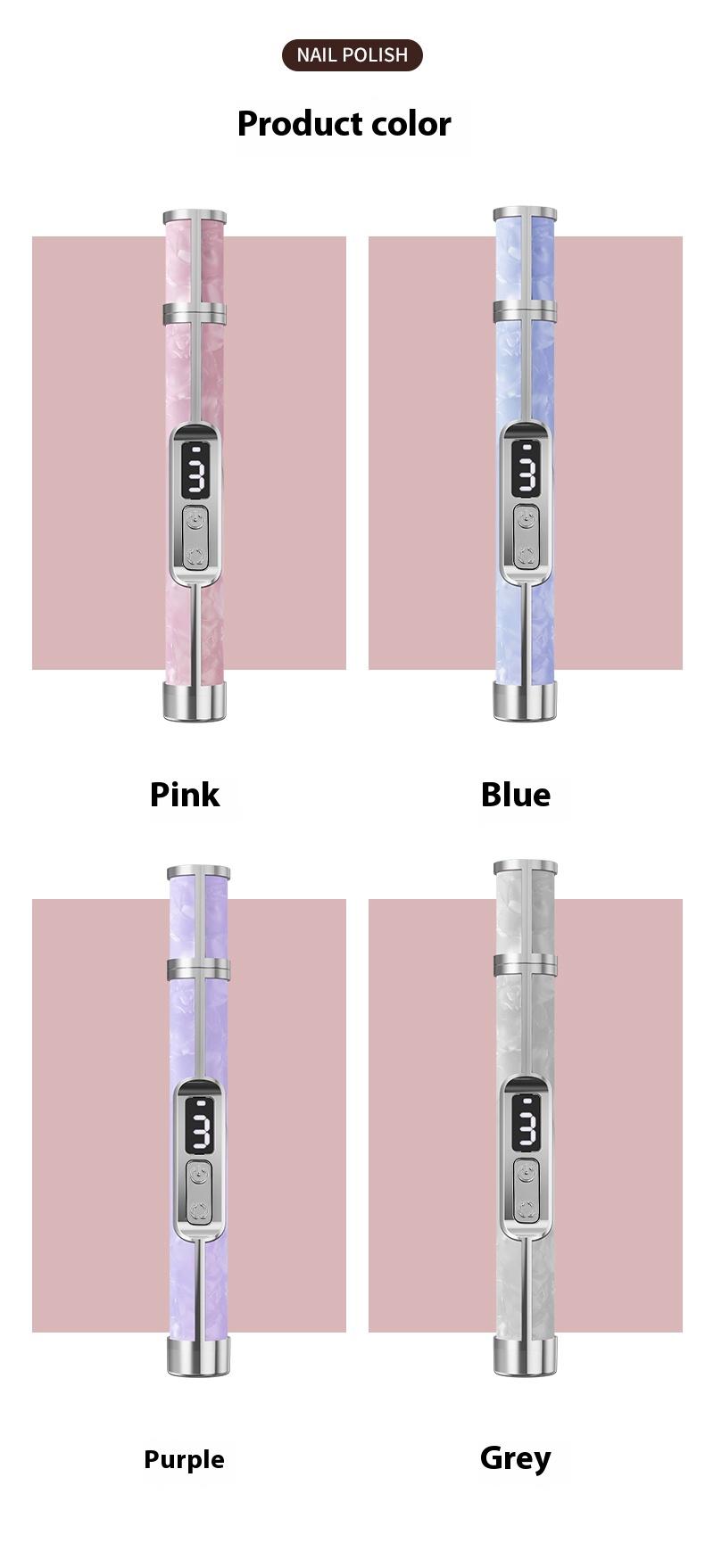 Electric nail polishing machine - USB charging - LCD digital display - Portable nail polishing tool - Professional nail removal, dead skin removal, polishing and grinding unit in one machine