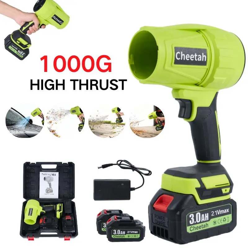 Wireless Cordless Lithium Batteries Super Power Blower - 1000G High-Pressure, Lightweight Handheld Multifunctional Jet Blower, Cleaning Tools for Gardeners, Outdoor Snow Removal