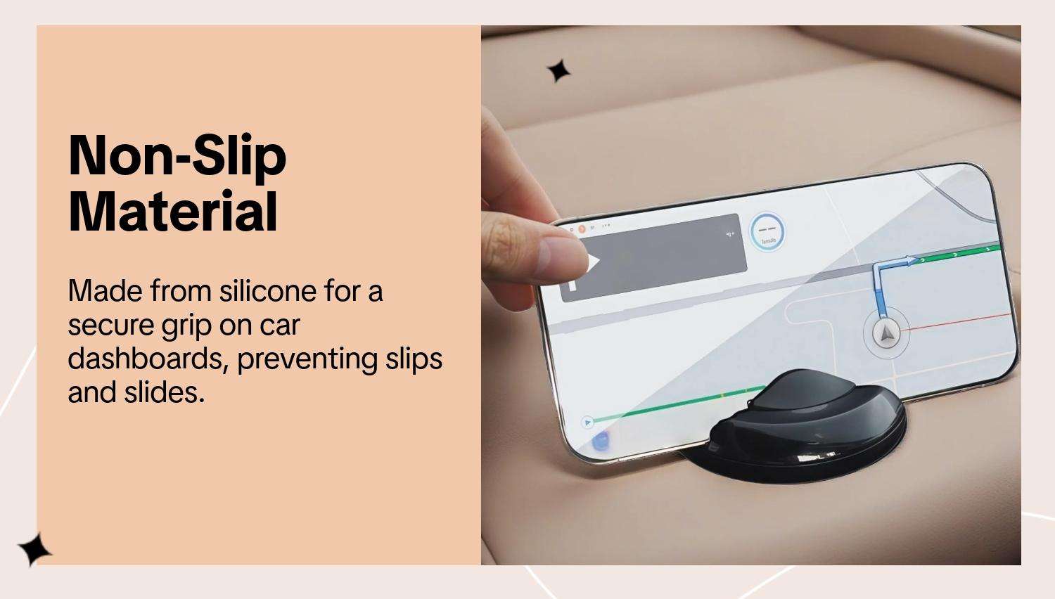 Car Non-Slip Mat, Multi-Function Parking Sign, Dashboard Storage, Phone Holder, Sunglasses Stand, Rotatable Key Tray, Universal Design